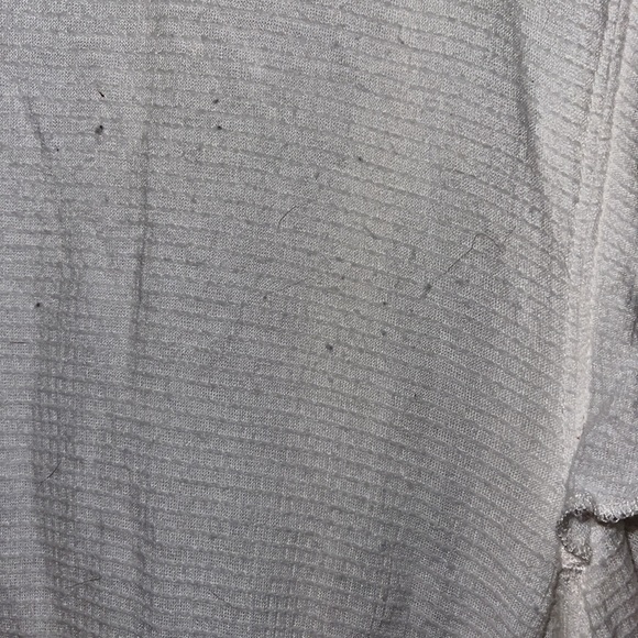 Free people white waffle texture tank with ruffle accent - Picture 6 of 9